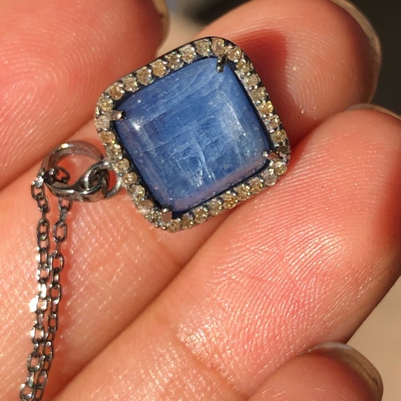 ADORINA RHODIUM DIAMOND PENDANT NECKLACE - Picture 6 of 8